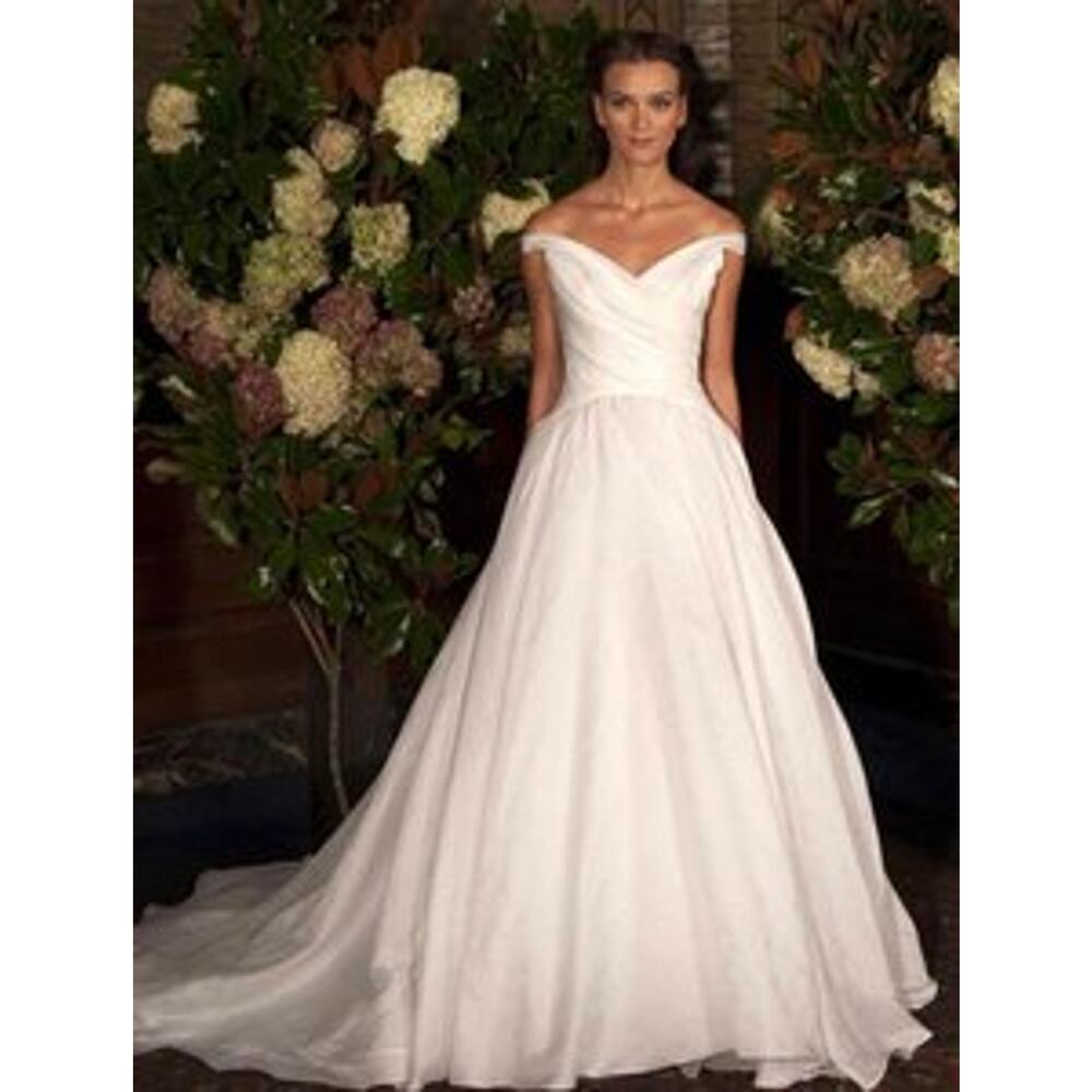 AUSTIN SCARLETT Charlotte AS58 X Off Shoulder Aline Silk Organza Wedding Dress